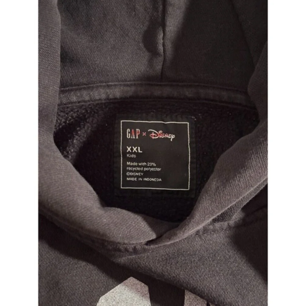 Gap‎ x Disney Mickey Mouse Kids XXL Hoodie Charcoal Black Pullover Sweatshirt